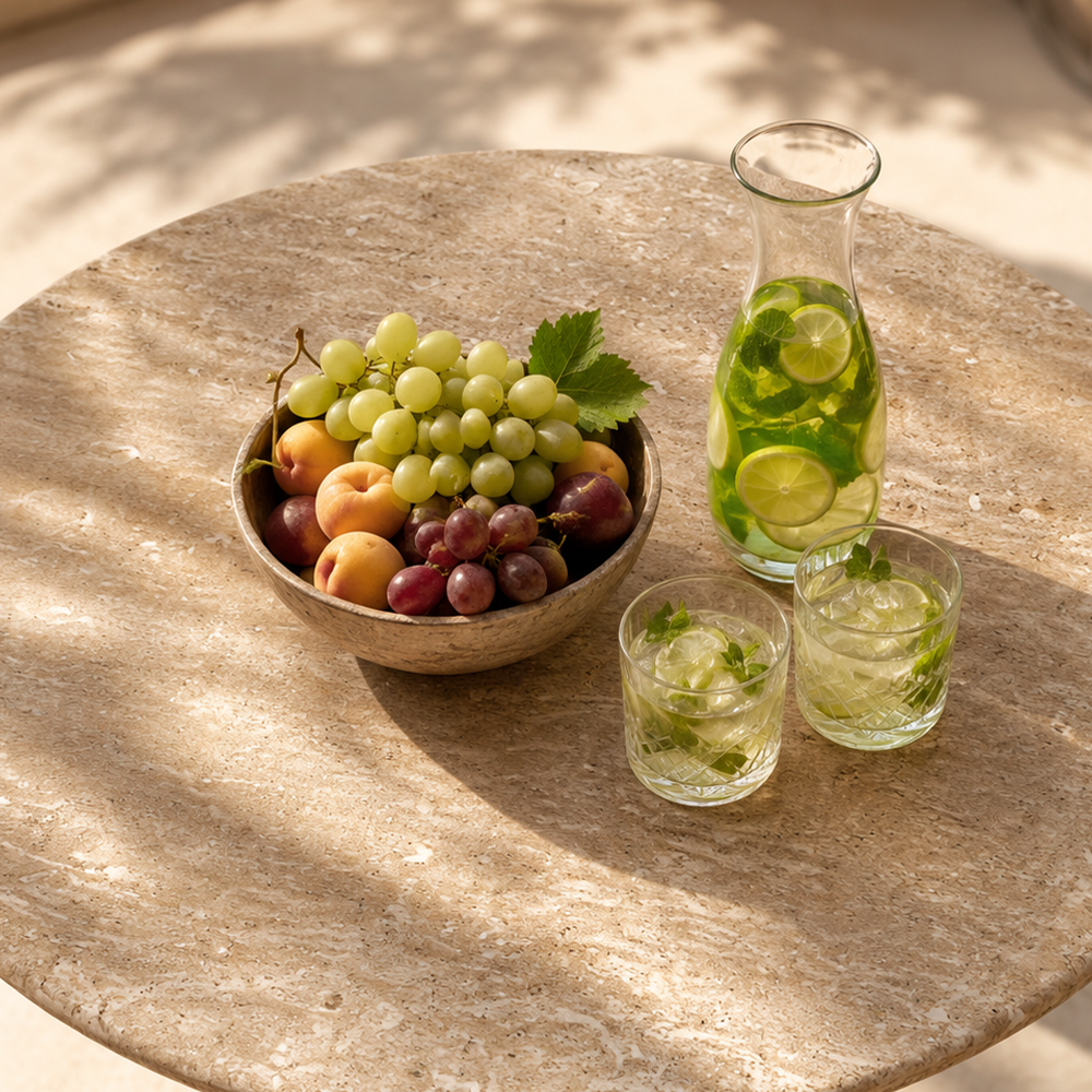 A Warm Perspective on Travertine